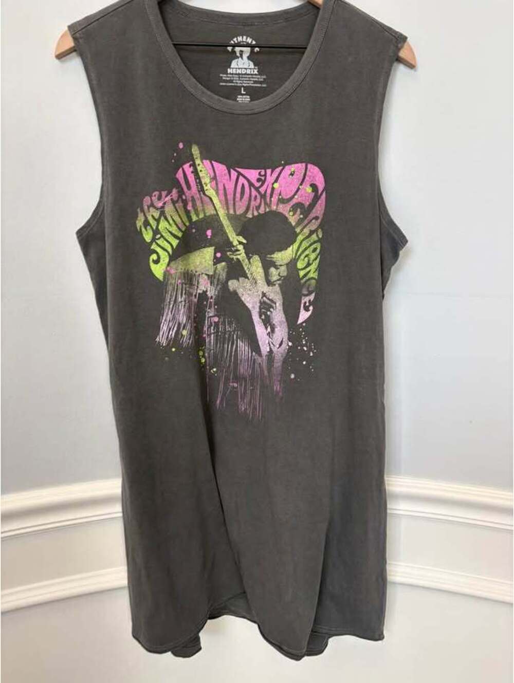 Authentic Jimi Hendrix Muscle Tank Top Dress Size L